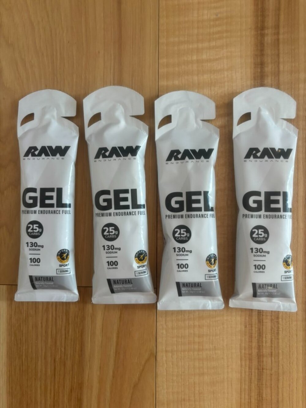 RAW GEL Premium Endurance Fuel - 4 Pack
